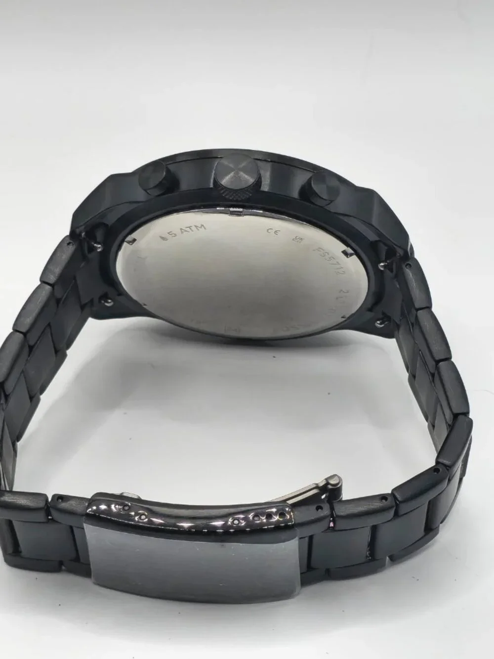Fossil Bronson Men's Black Chronograph Watch FS5712